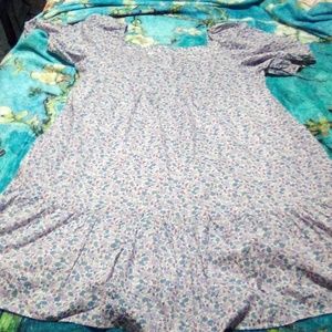 Uniqlo purple floral dress size L